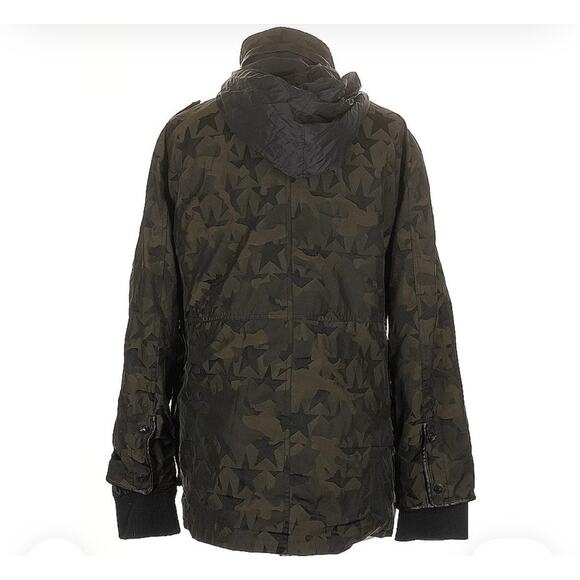 Avec Les Filles Camoflauge Camo Coat Jacket Size Large - Picture 2 of 5